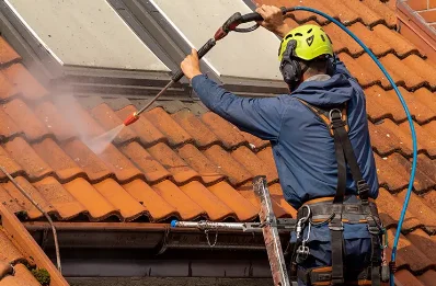 Démoussage et hydrofuge de toiture à Branne